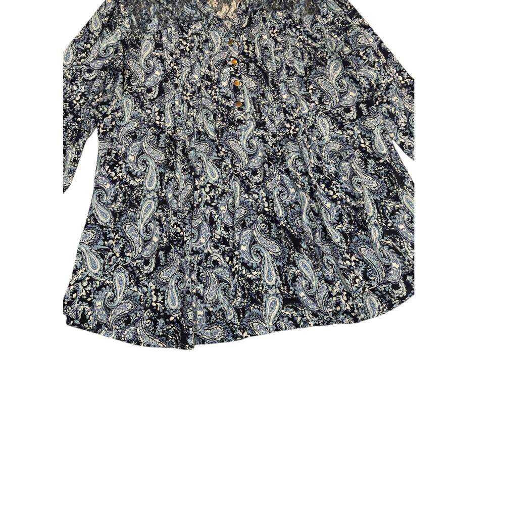 Ava & Grace Black White Women’s Top Size 3X